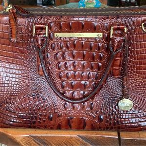 Brahmin Small Lincoln Satchel Pecan Melbourne